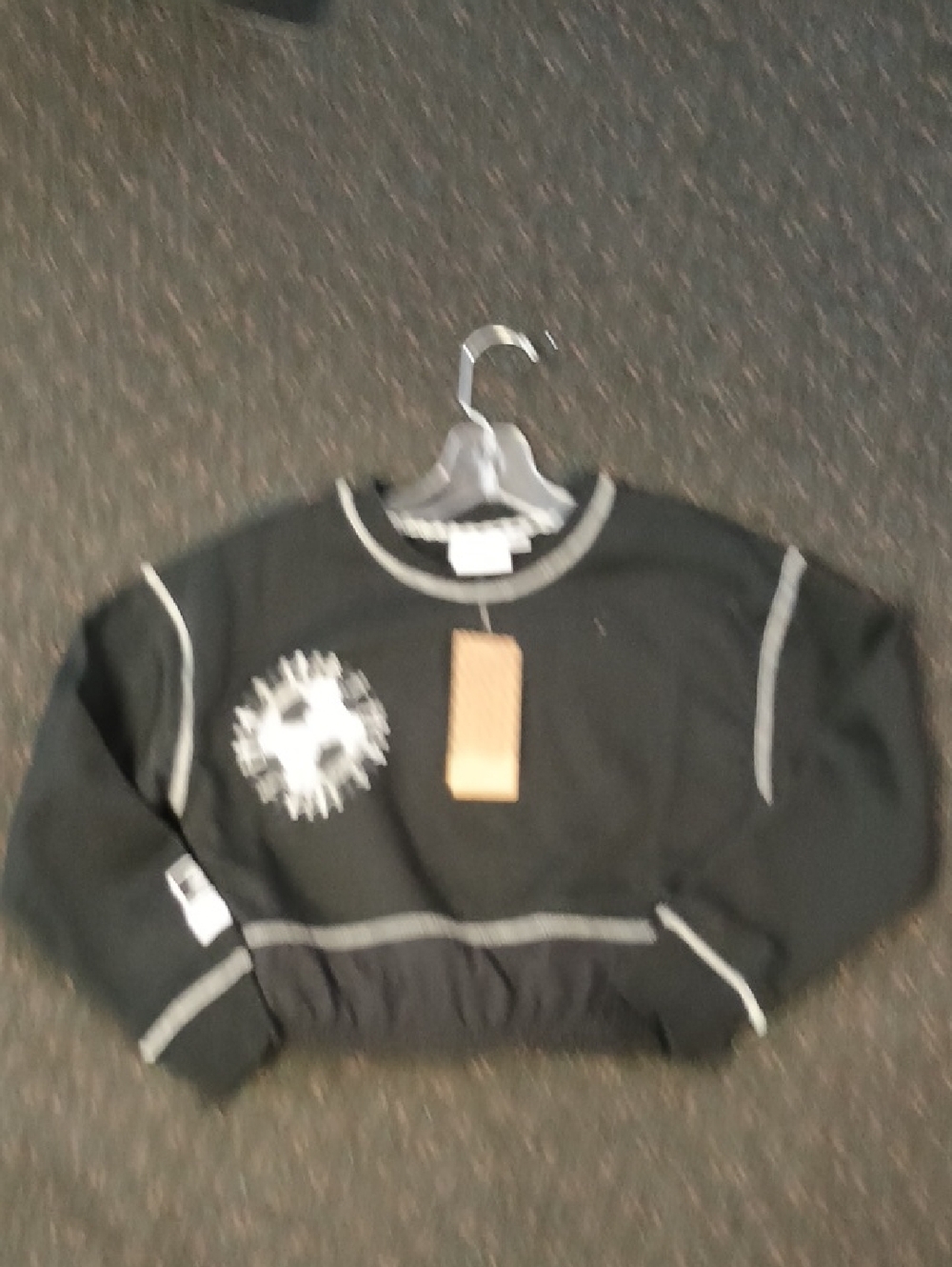 Umbro Black and White Branded Tag Tee